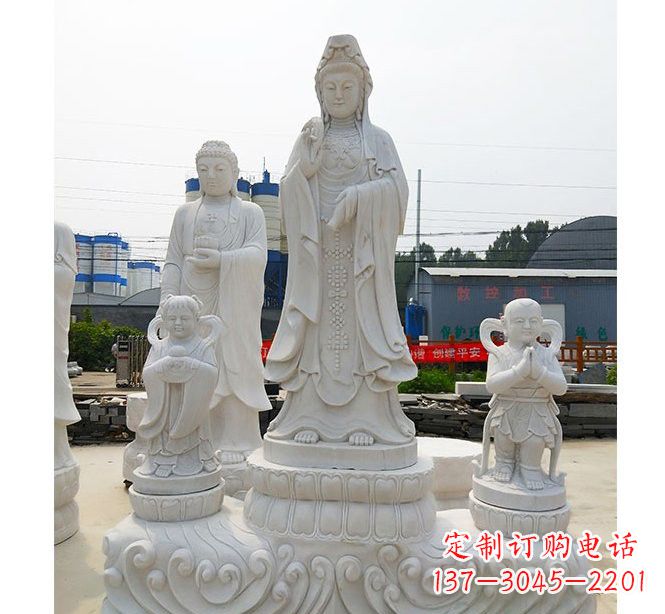 广西手工精美的观音塑像