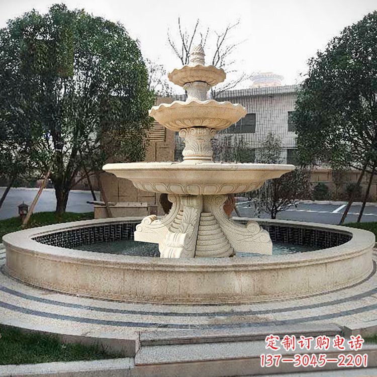广西石雕花盆,高端定制雕塑