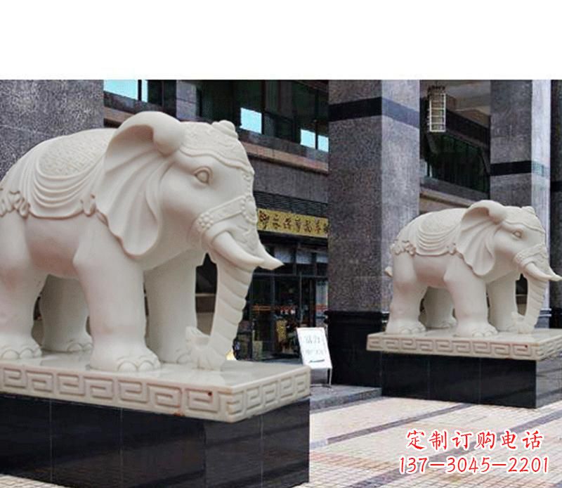 广西最佳选择——石雕酒店大象雕塑