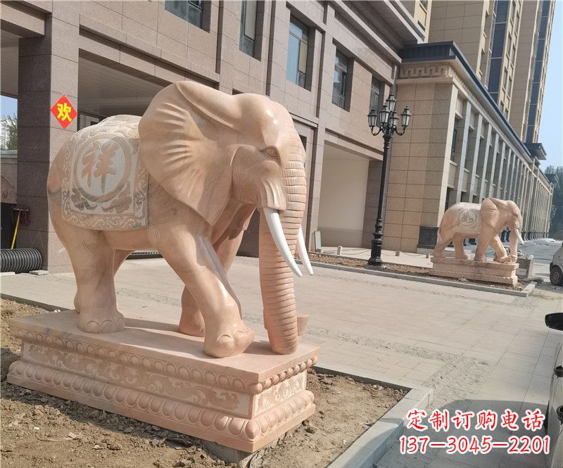 广西石雕卷鼻大象