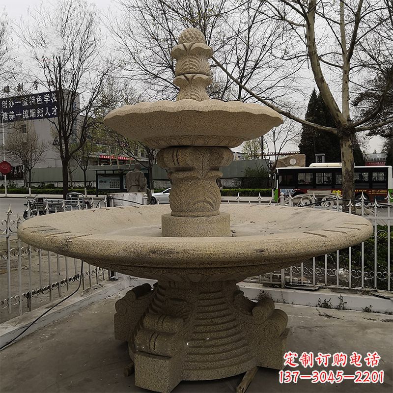 广西风水精灵,莲花开道——铸铁风水球雕塑