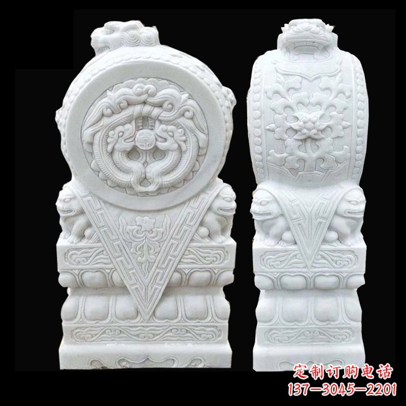 广西中领雕塑精心打造的石雕门墩雕塑,采用优质…
