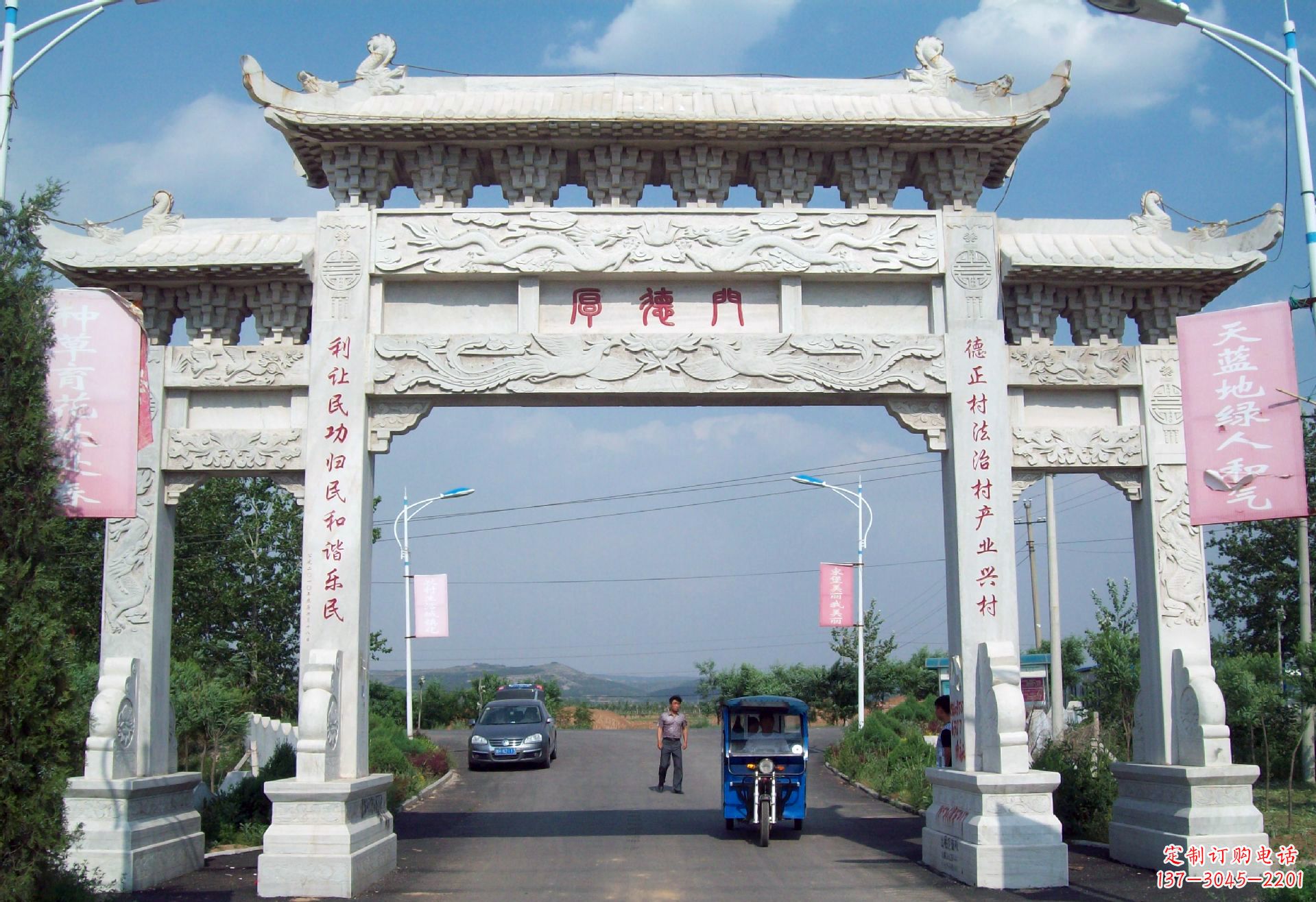 广西专业定制门楼雕塑打造个性空间