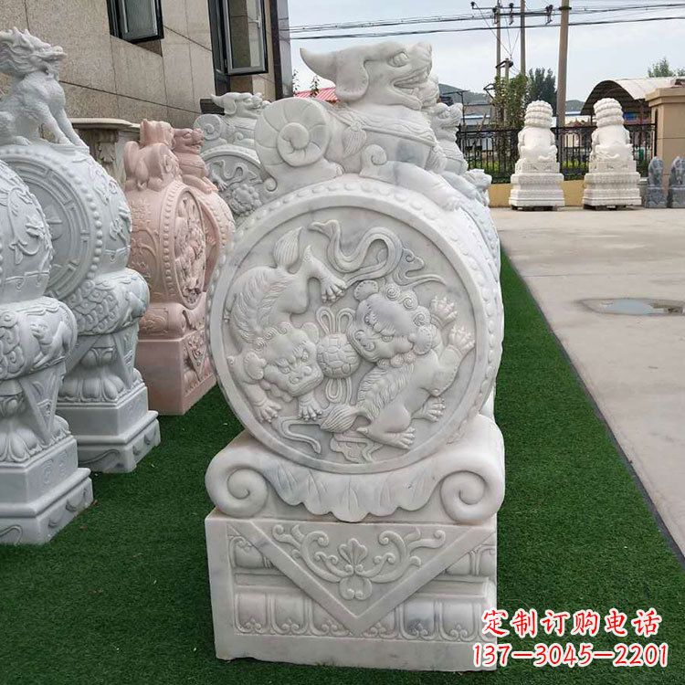 广西石雕牌坊抱鼓石,有艺术气息的雕塑定制