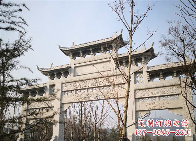 广西石雕牌坊神兽