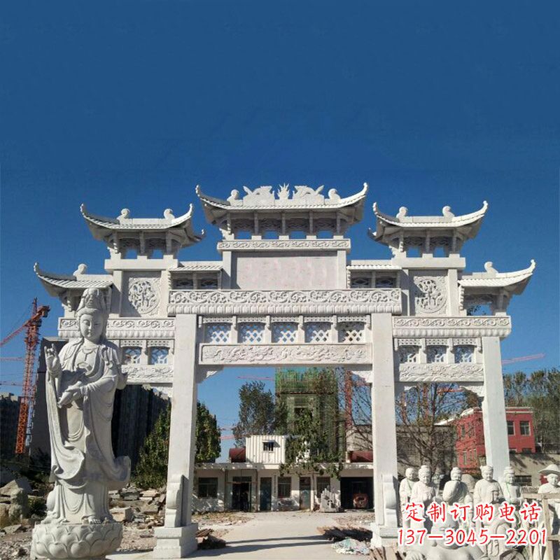 广西中领雕塑牌楼铸铜雕塑