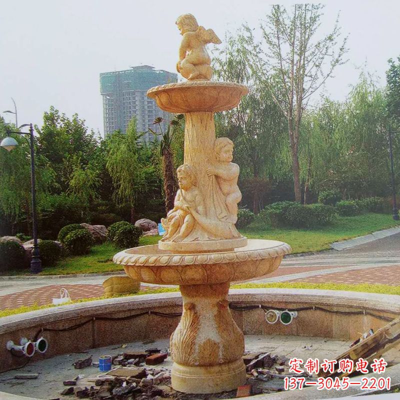 广西石雕喷泉龙头——美观优雅的水景定制