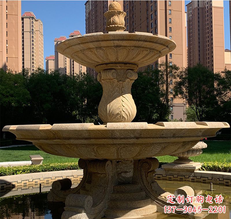 广西艺术品级石雕喷泉水景