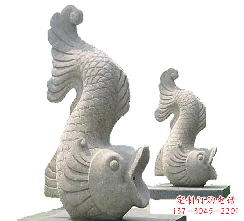 广西中领雕塑定制精美鲤鱼雕塑