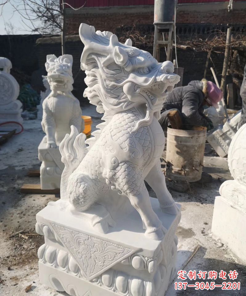 广西正宗古典麒麟神兽招财动物雕塑