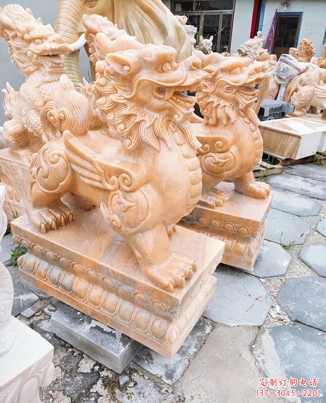 广西中领雕塑,打造经典招财麒麟