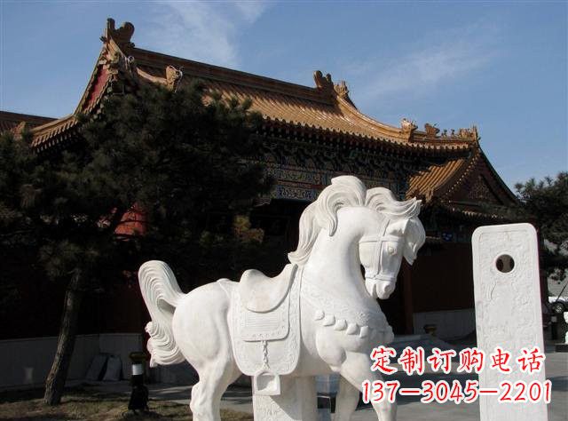 广西石雕小马