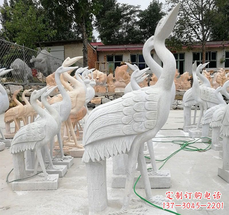 广西石雕小仙鹤