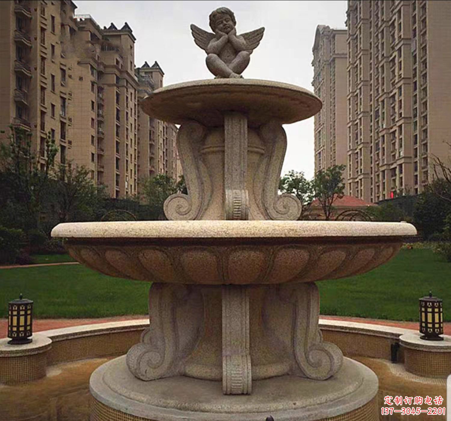 广西石雕鱼喷泉