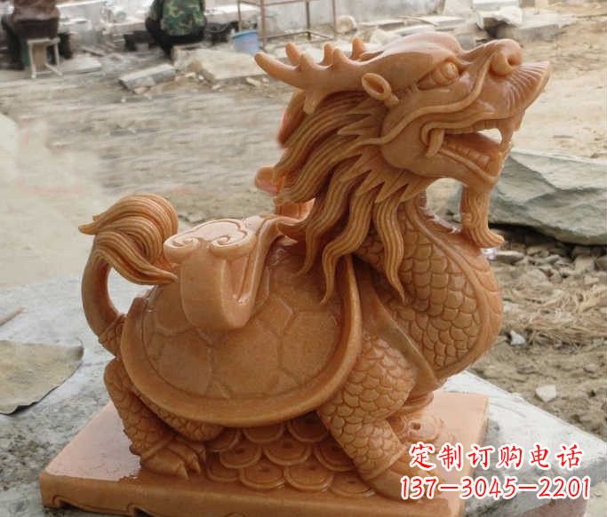 广西石雕招财龙龟