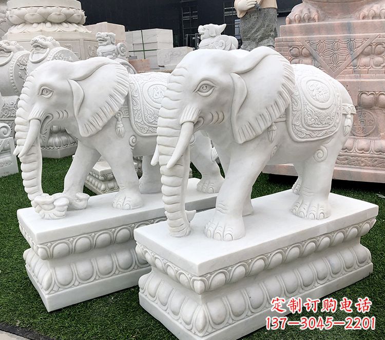 广西石浮雕大象