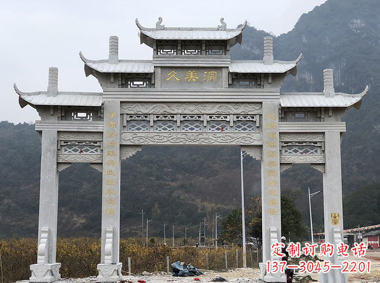 广西石牌坊 石雕