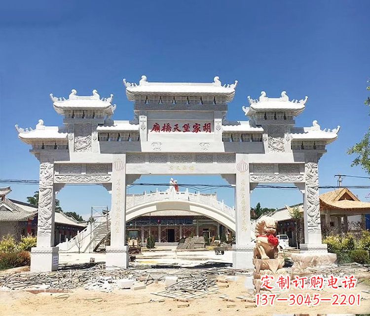 广西石牌坊的雕刻