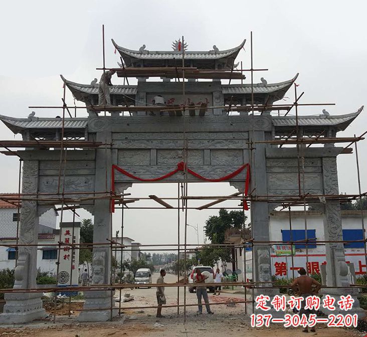 广西石牌坊雕塑
