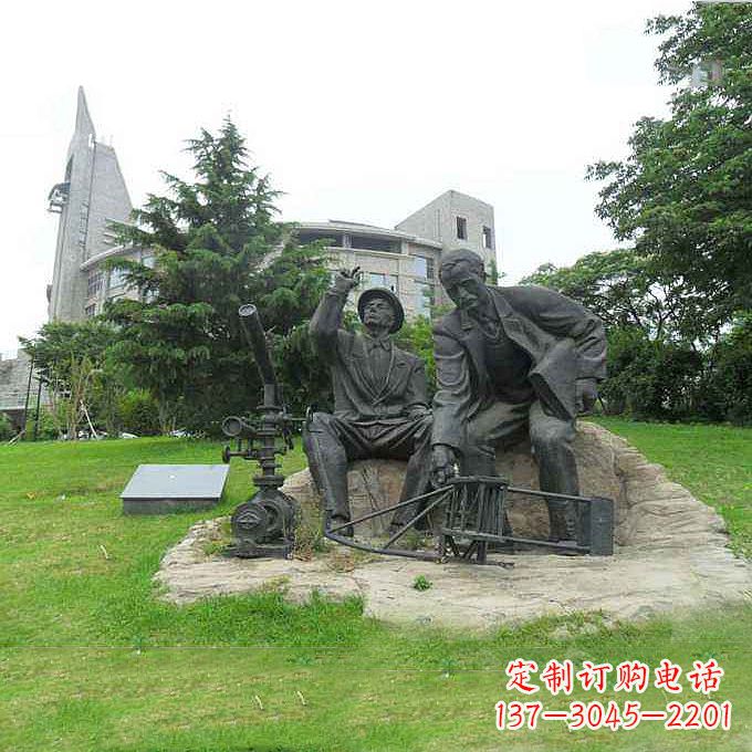 广西世界名人美国著名发明家莱特兄弟公园名人雕塑