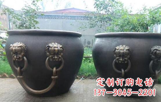 广西水缸寺庙景观铜雕