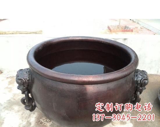广西水缸寺庙铜雕