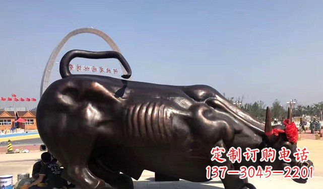 广西水牛铜雕