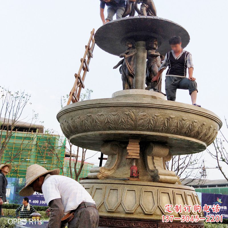 广西水头石雕喷泉