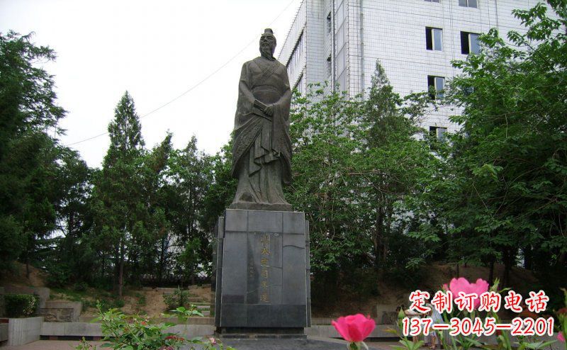 广西司马迁古代名人铜雕