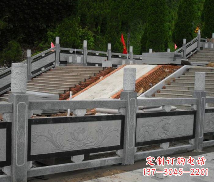 广西寺庙景观仿古石栏板 (2)