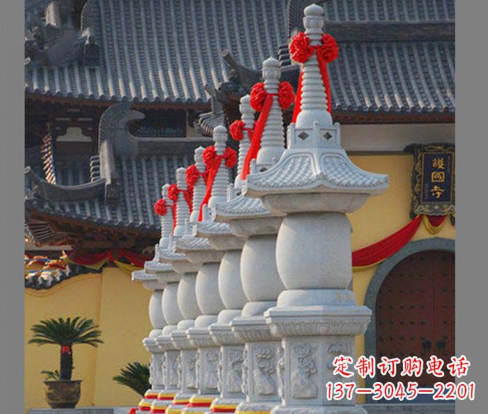 广西寺庙景观舍利塔石雕