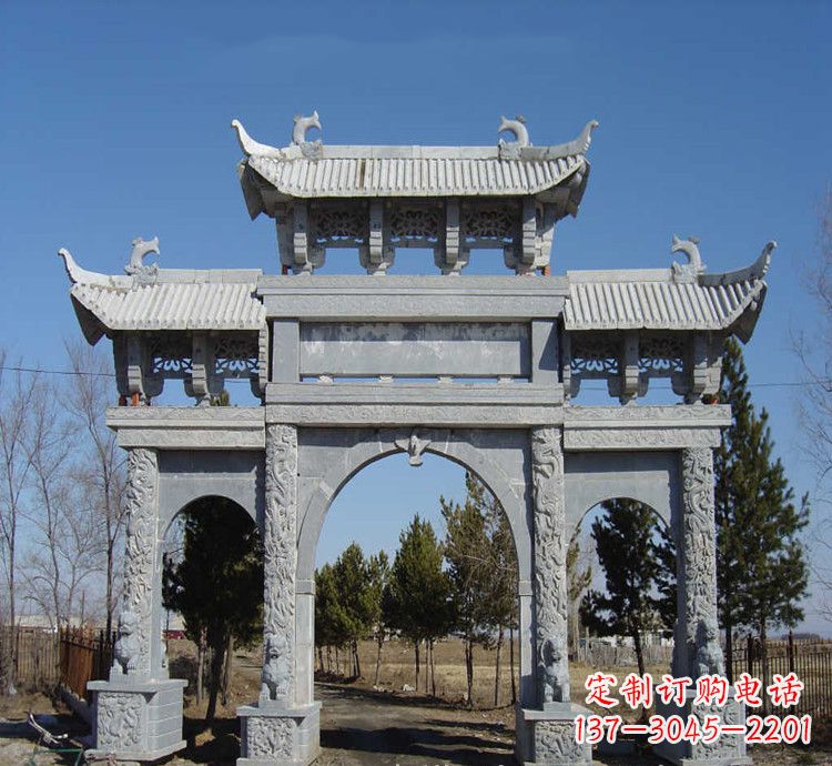 广西寺庙石牌坊