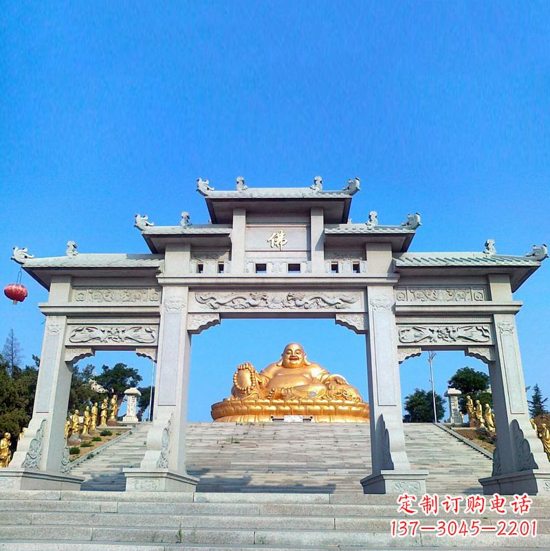 广西寺庙石雕牌坊