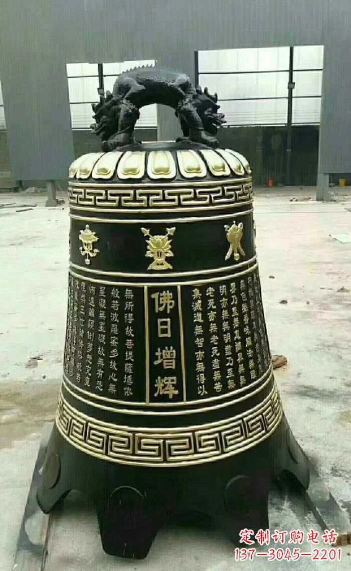 广西寺庙铜钟雕塑 (6)