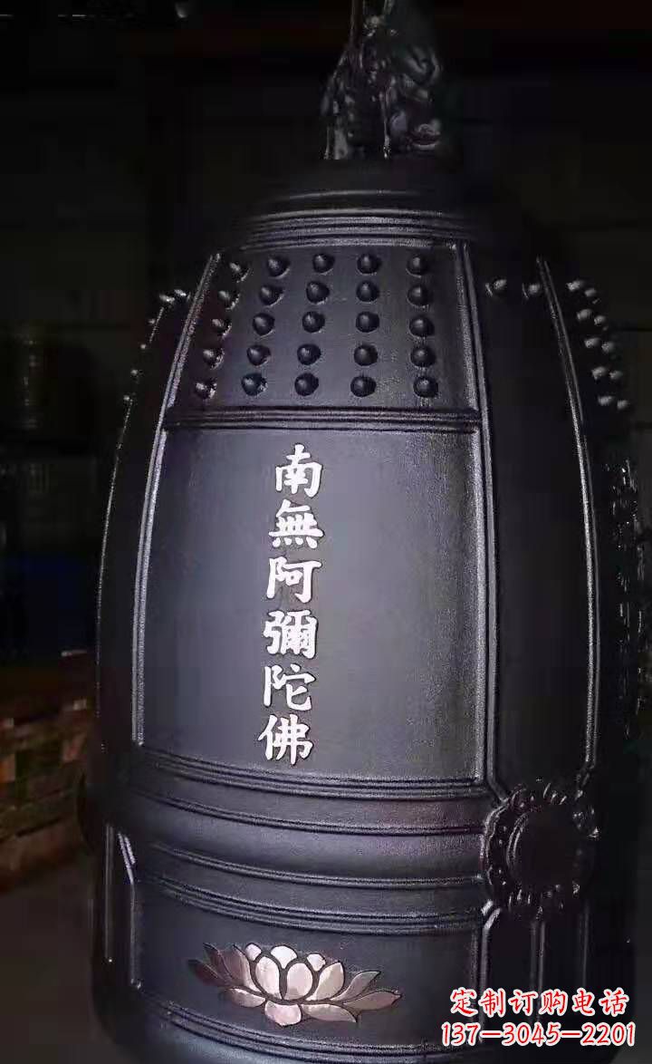广西寺庙铜钟雕塑户外景观雕塑 