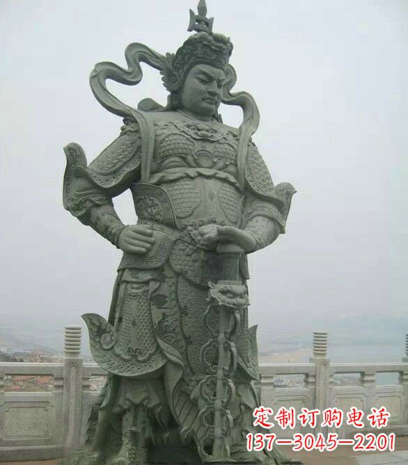广西寺庙韦陀菩萨石雕