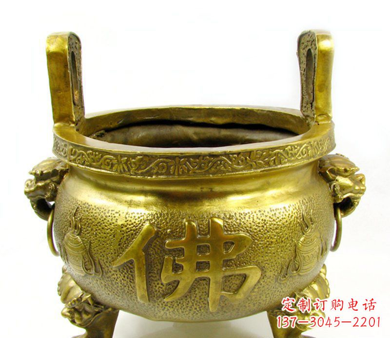广西寺庙香炉铜雕 (6)