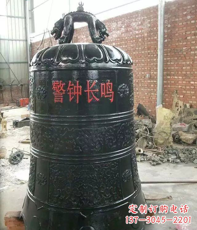 广西寺庙铸铜钟铜雕 (4)