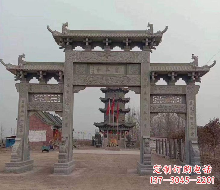 广西寺院石牌坊