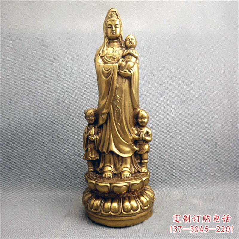 广西送子观音纯铜雕塑