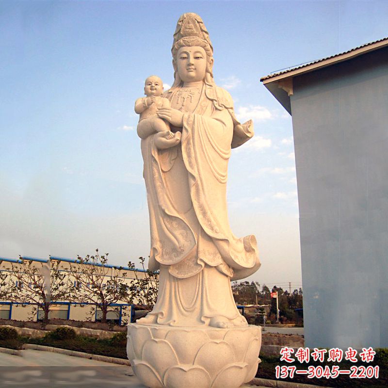 广西送子观音石雕