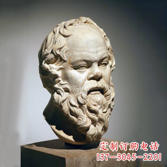 广西苏格拉底石雕头像