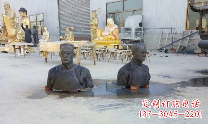 广西陶行知半身像铜雕