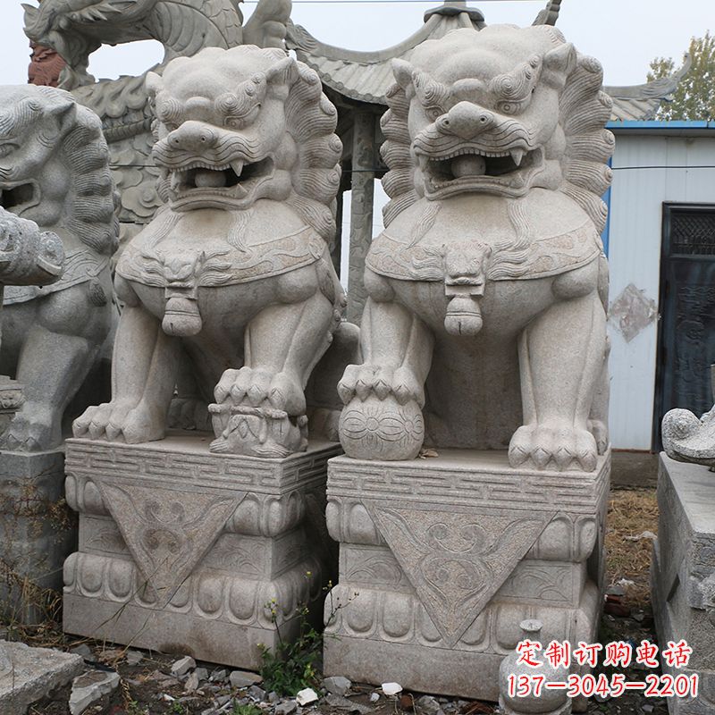 广西天安门狮子石雕塑