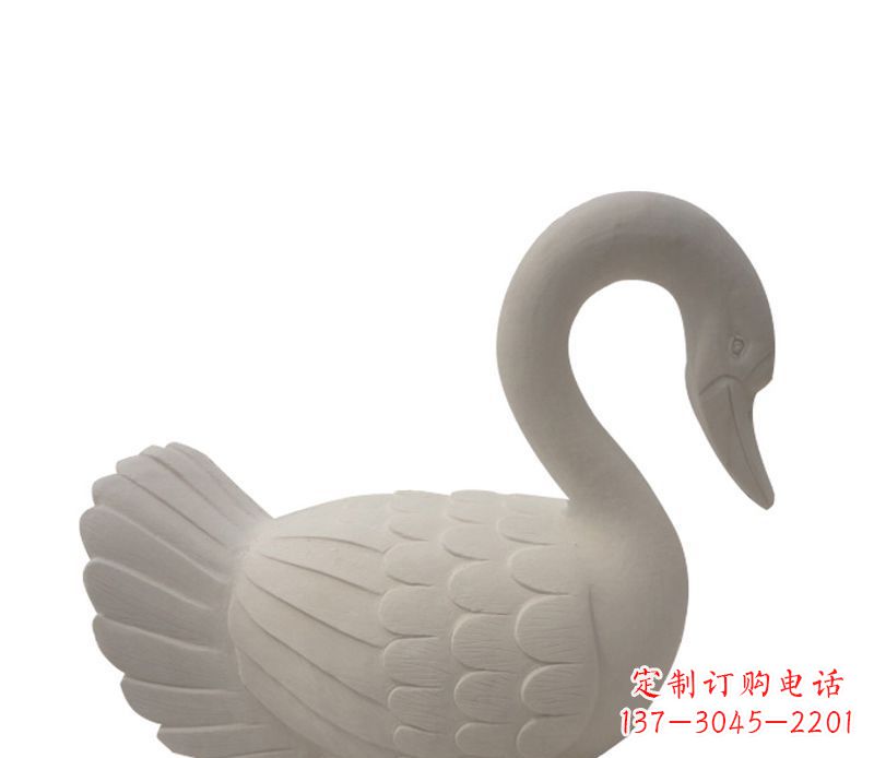 广西天鹅俯身广场景观石雕