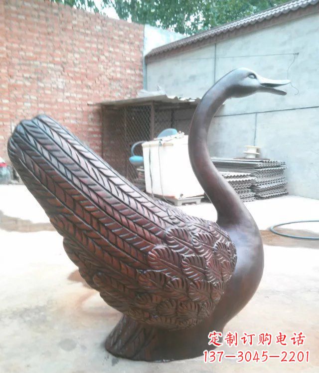 广西天鹅公园天王动物铜雕