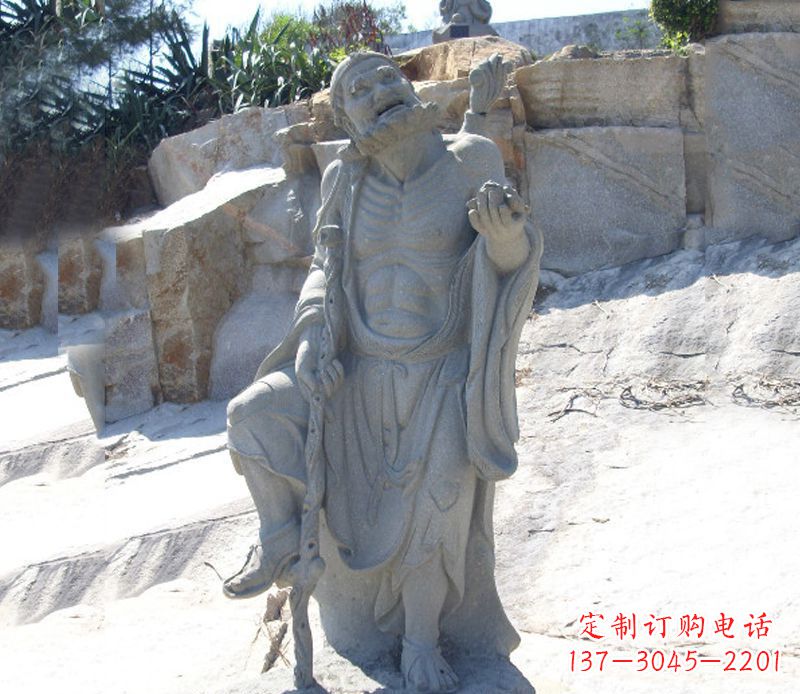 广西铁拐李八仙雕塑