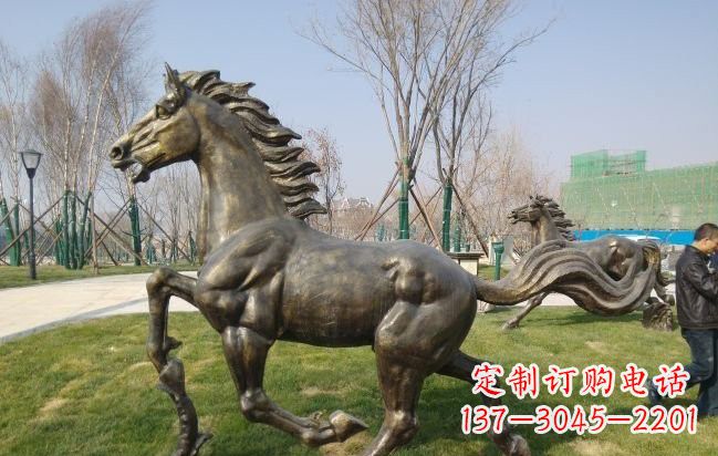 广西铜雕奔马