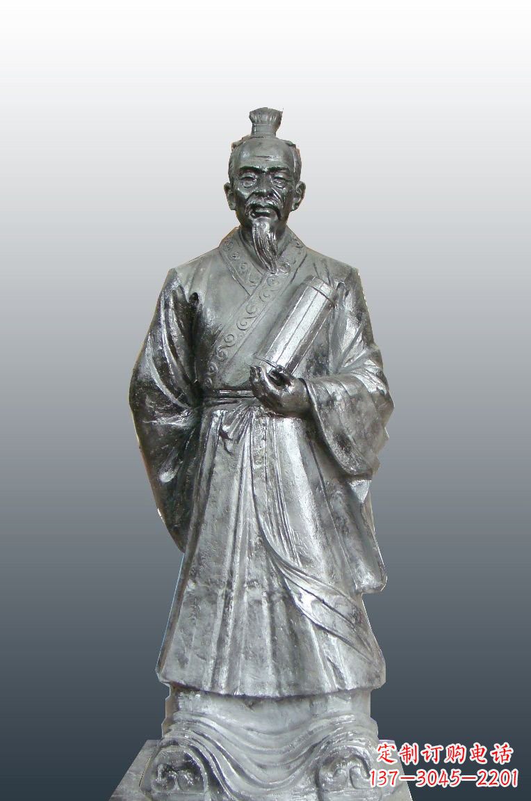 广西铜雕扁鹊古代名医雕塑