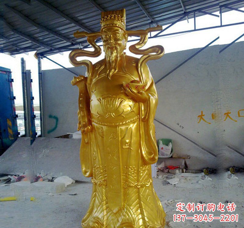 广西铜雕财神雕像